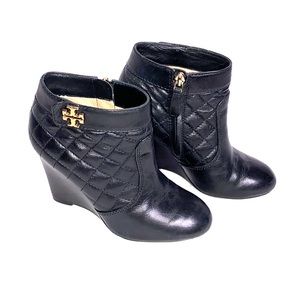 Tory Burch black ankle booties